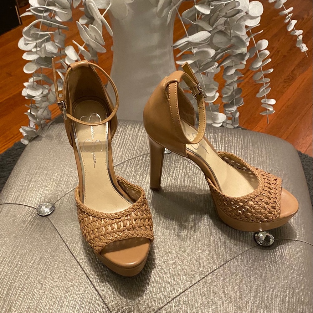 Jessica Simpson Beeya Ankle Strap Platform Heels